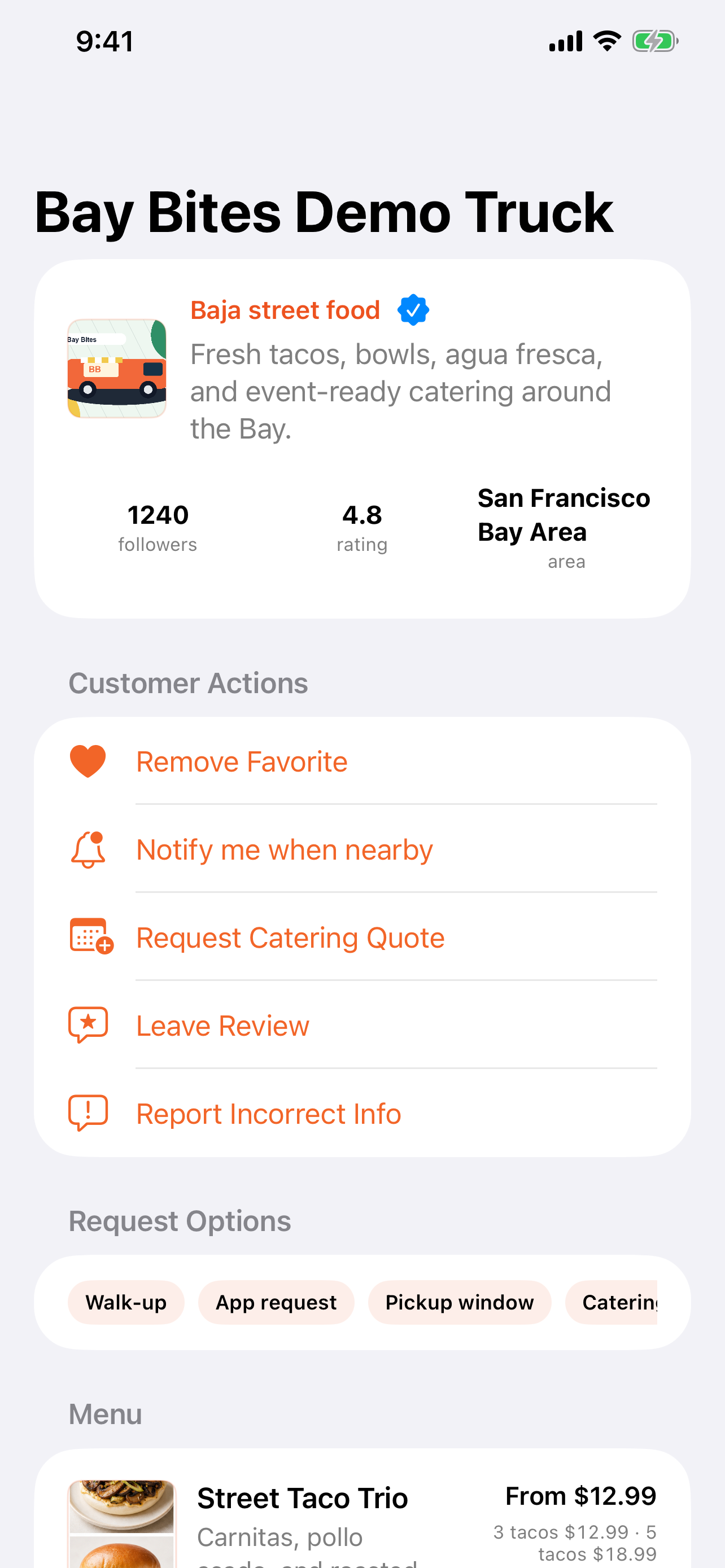 FoodTruck Pro Nearby screenshot 6
