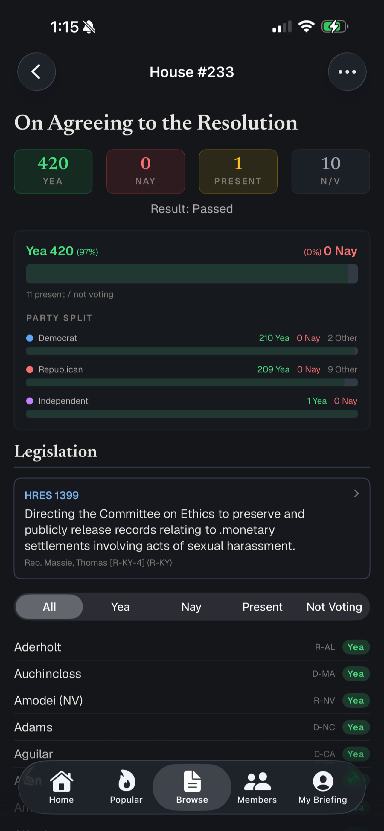 Informed — Congress Tracker screenshot 5
