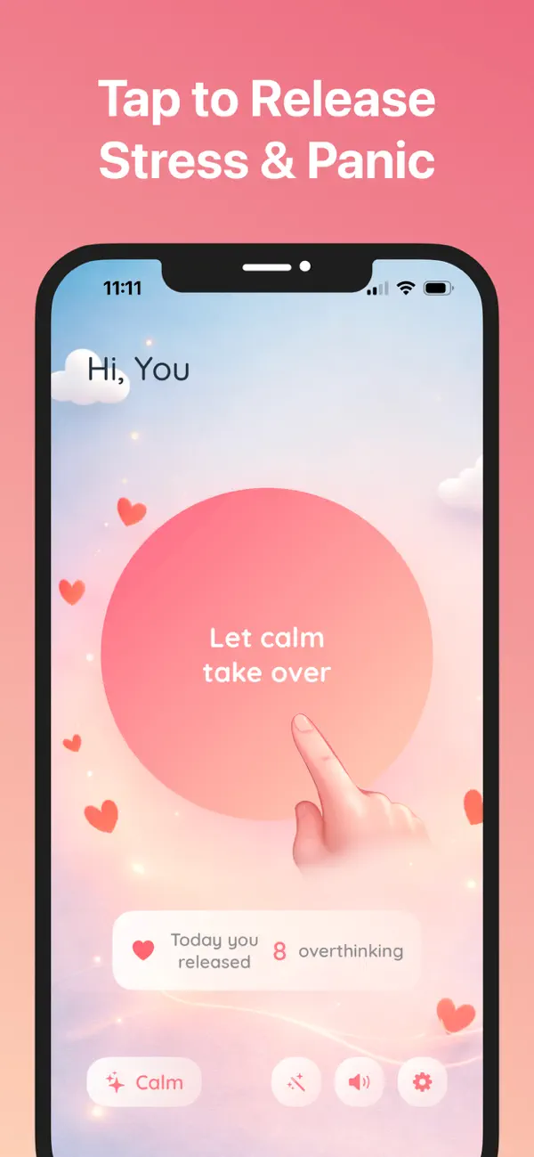 Screenshot #1 pour Stress & Panic Relief - Tap Me