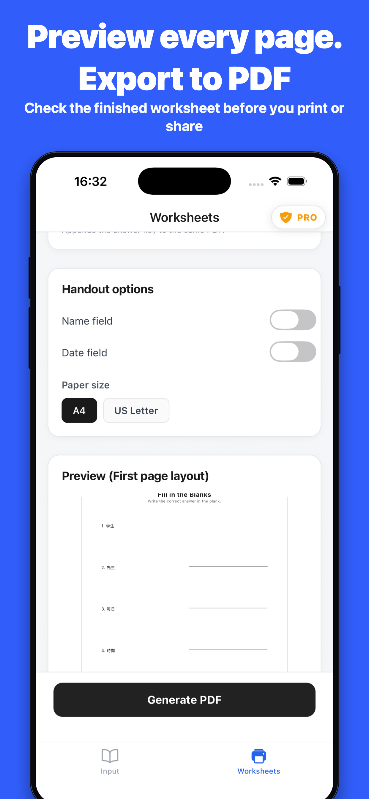 Worksheet Generator screenshot 3