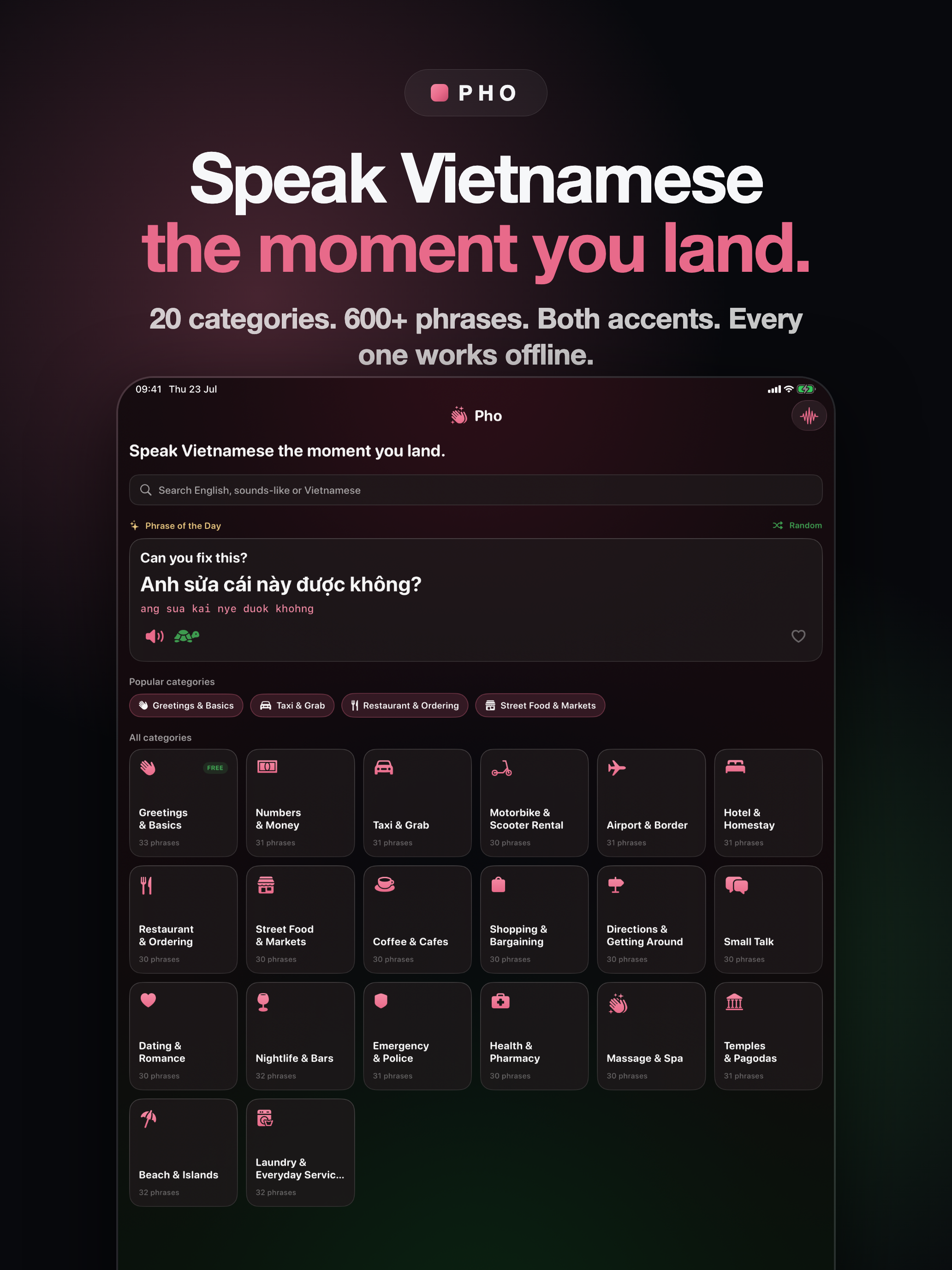 Vietnamese Phrasebook: Pho screenshot 7