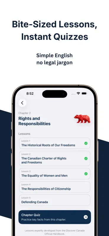 Canadian Citizenship Test Quiz screenshot 4 of 5