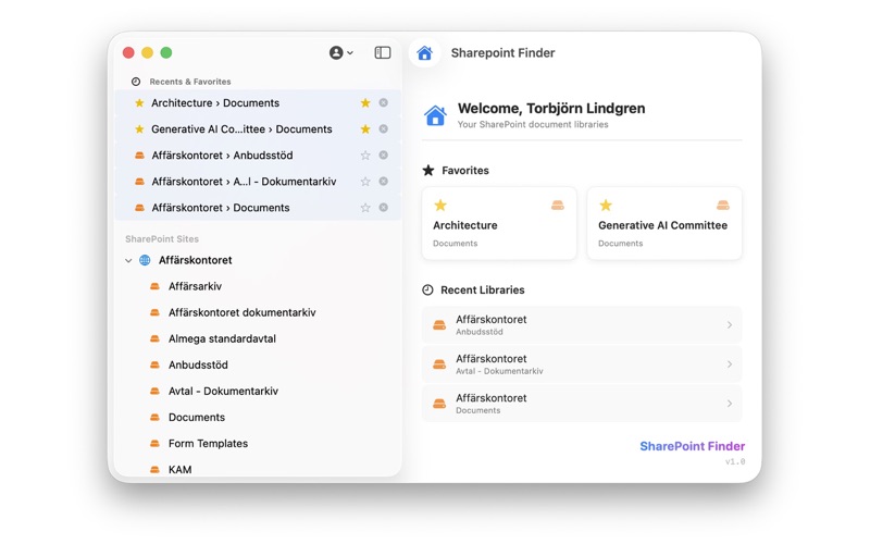 Sharepoint Finder screenshot