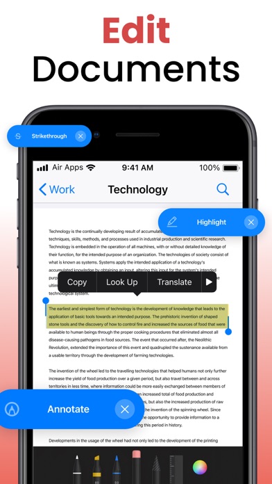 PDF Air - Editor and Reader Screenshot