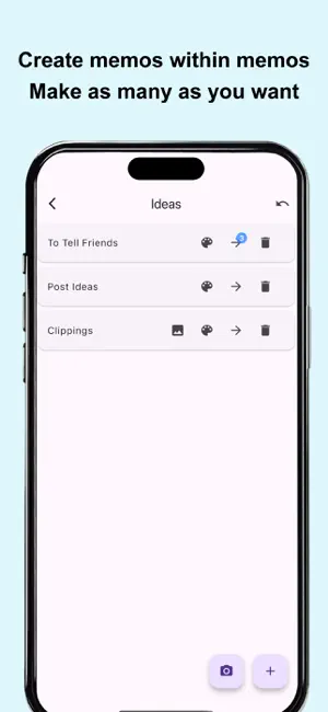 Memo-Only Memopad screenshot 3