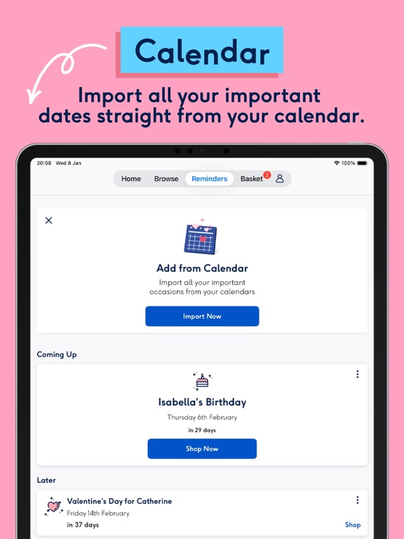Moonpig: Birthday Cards iPad screenshot 4 - Shopping app