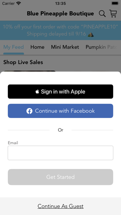 Blue Pineapple Boutique Screenshot 1 - AppWisp.com Blue Pineapple Boutique Screenshot 1 - AppWisp.com