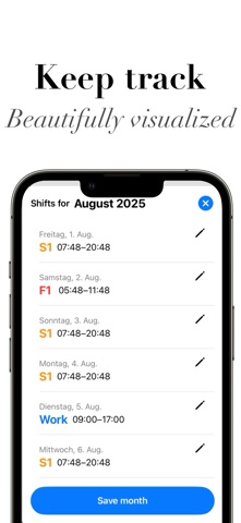 WorkPal: Shift & Hours Tracker Screenshot 3 of 3