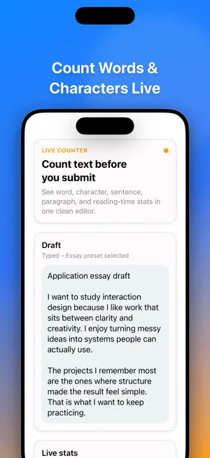 Word Counter: Text Limits screenshot 1