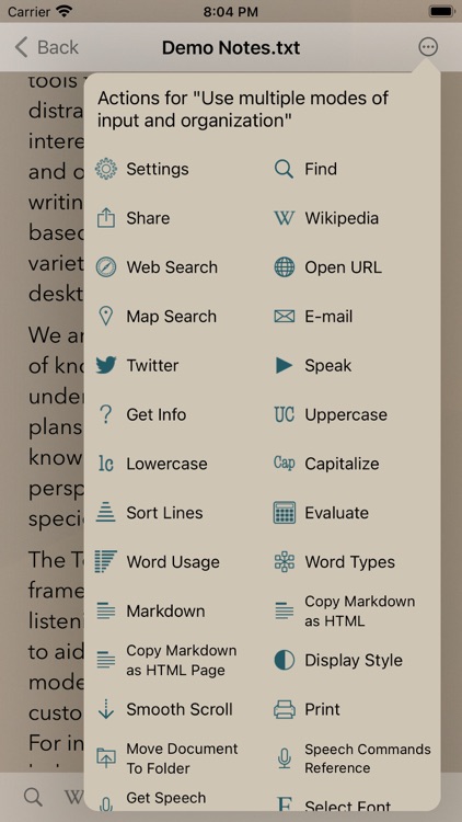 TelepaText - editor, speech screenshot-4