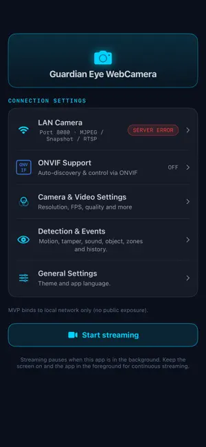 Guardian Eye WebCamera screenshot 2
