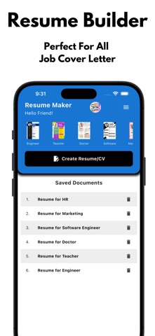 AI Resume Maker PDF CV Builder Screenshot 1 of 3