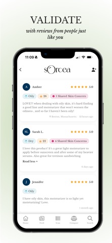 Sorcea - Skincare & Cosmetics iPhone screenshot