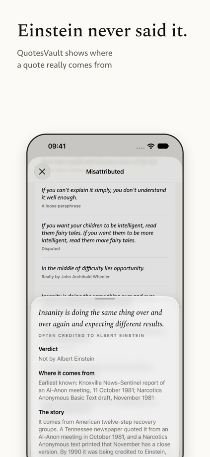 QuotesVault - Pocket Wisdom 的 App Store 截图 3