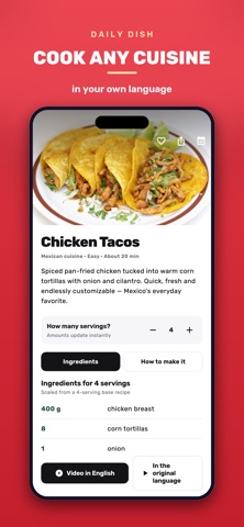 Daily Dish — Recipes iPhone screenshot