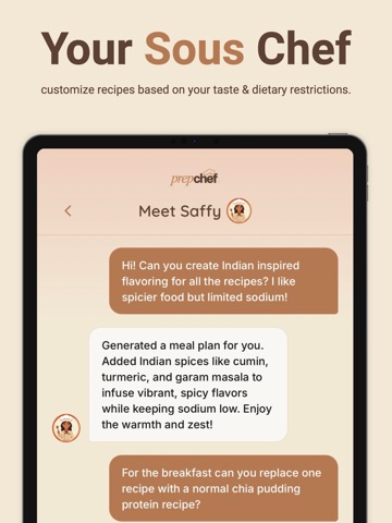 PrepChef AI iPad screenshot