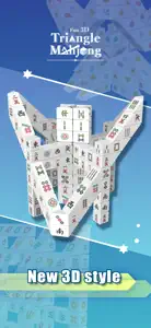 Triangle Mahjong Fun 3D screenshot #2 for iPhone