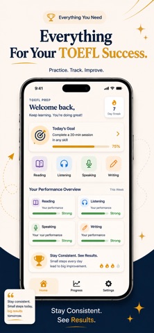 TOEFL Prep: iBT Practice 2026 iPhone screenshot