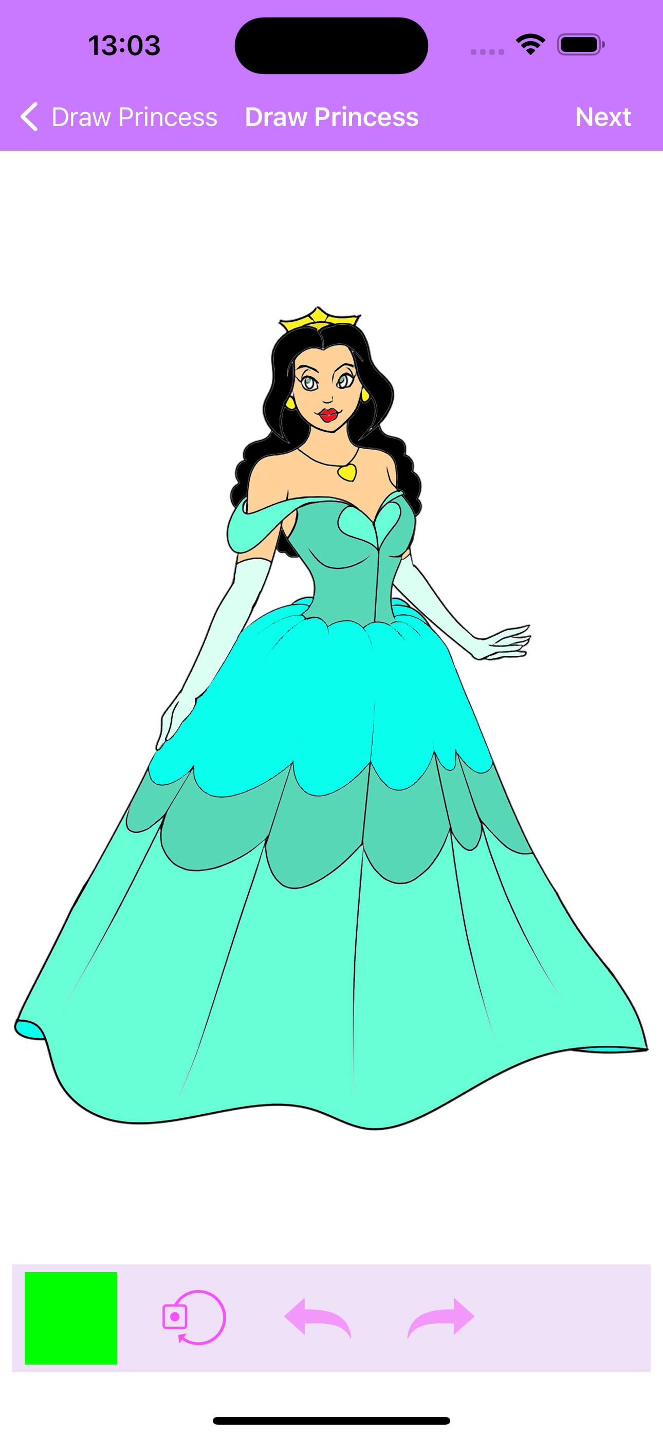 Princess Coloring Pages Game