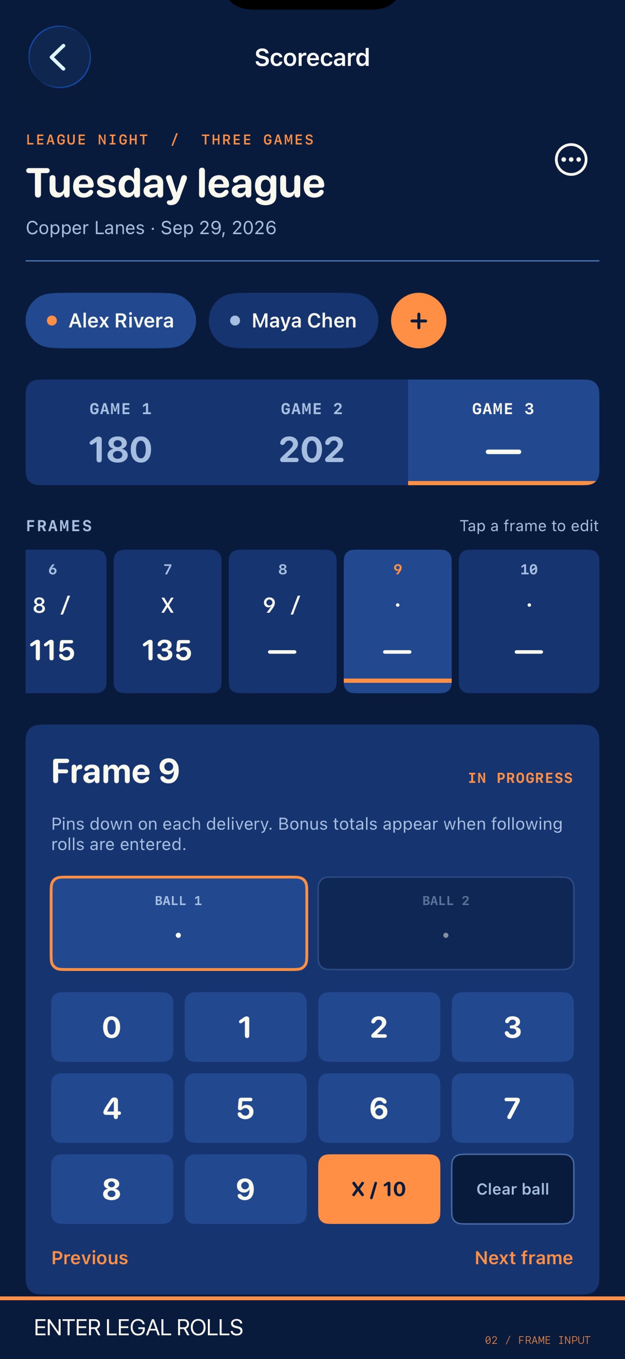 Screenshot 2 of Spareline Bowling Series