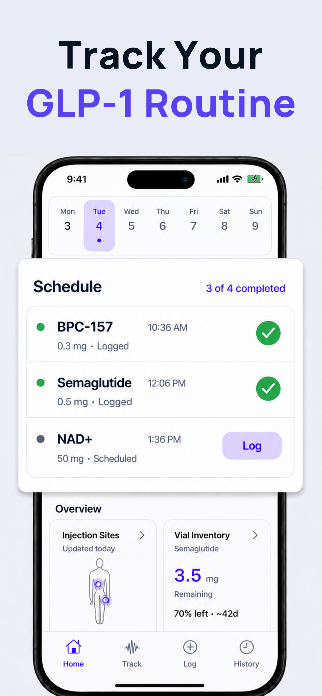 Vialary: Peptide Tracker screenshot 2