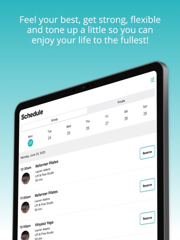 Lift & Flow Studio iPad screenshot