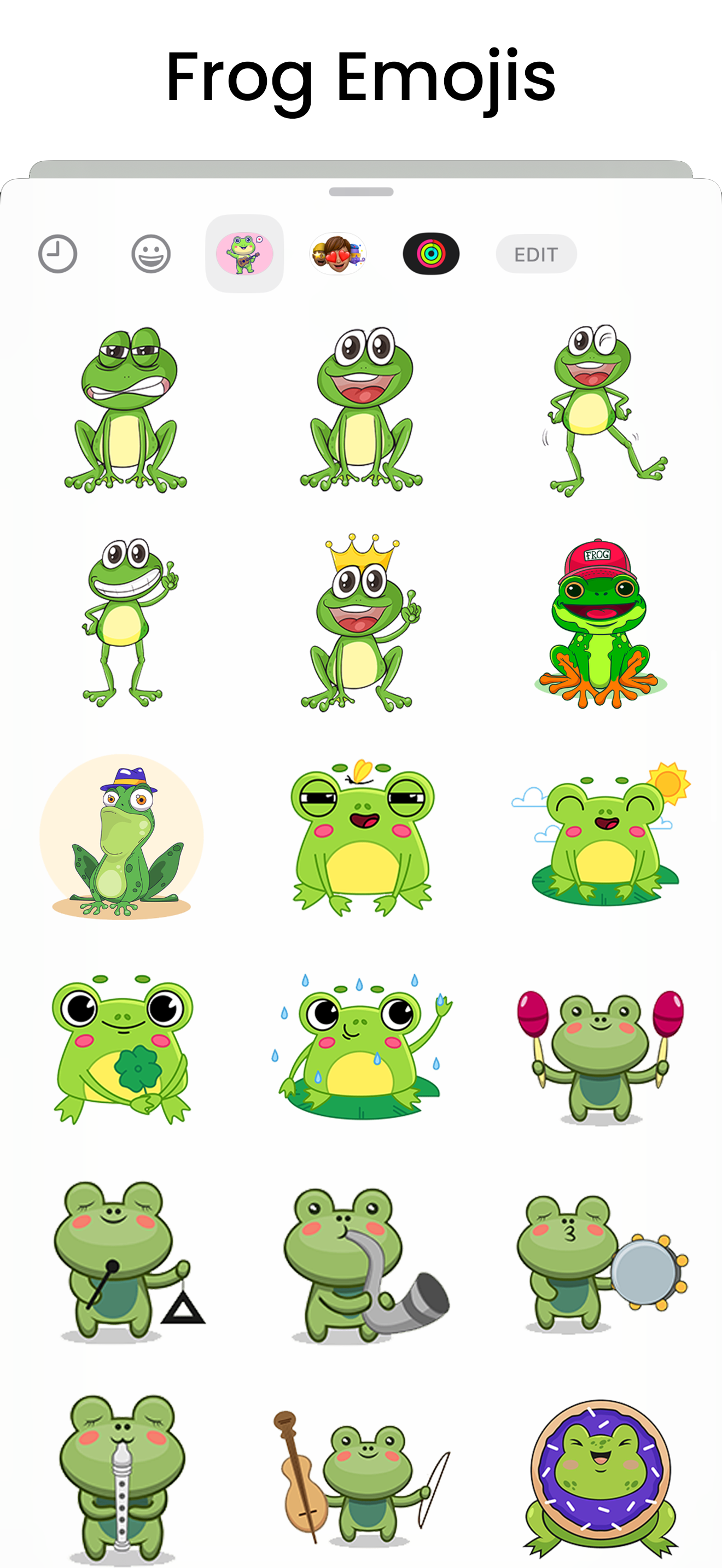 Frog Emojis screenshot 4