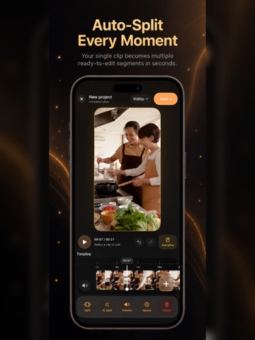 Moments - AI Video Splitter iPad screenshot