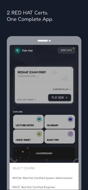 Red Hat Linux Exam Prep (+AI) screenshot 2