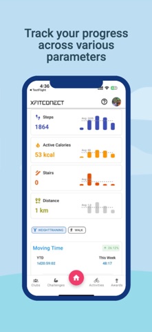 Xfitconnect screenshot
