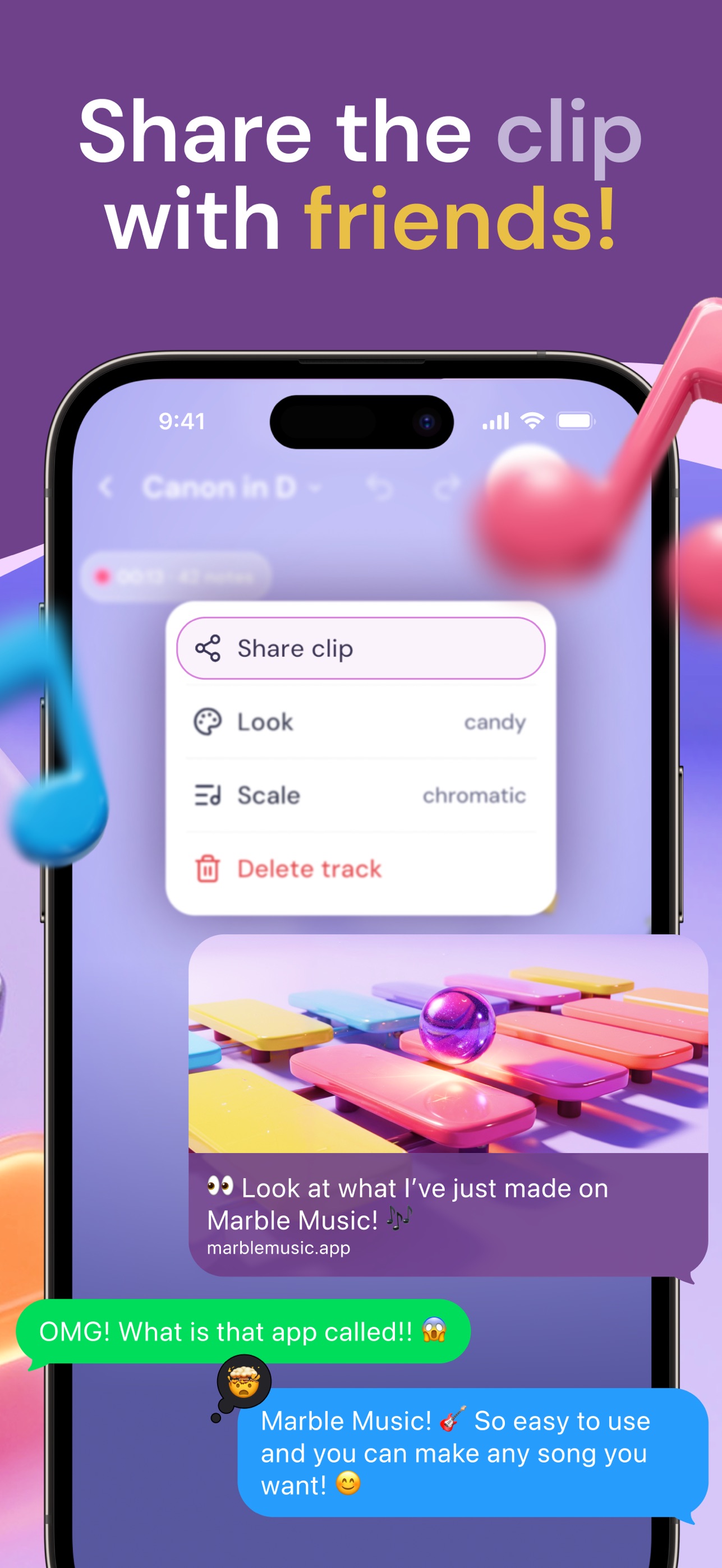 Screenshot 5 of Marble Music Track