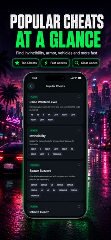 All Cheat Codes for GTA Games Screenshot 4 of 5