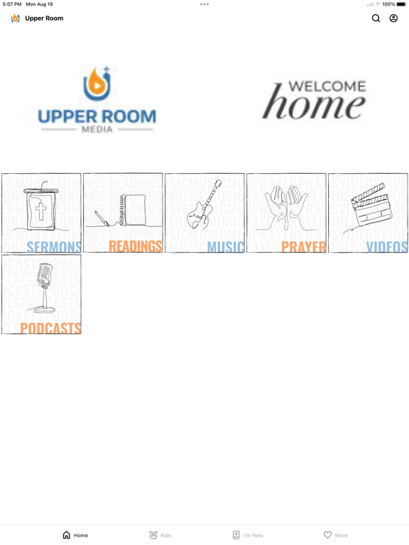 Upper Room Media iPad screenshot 1 - Education app