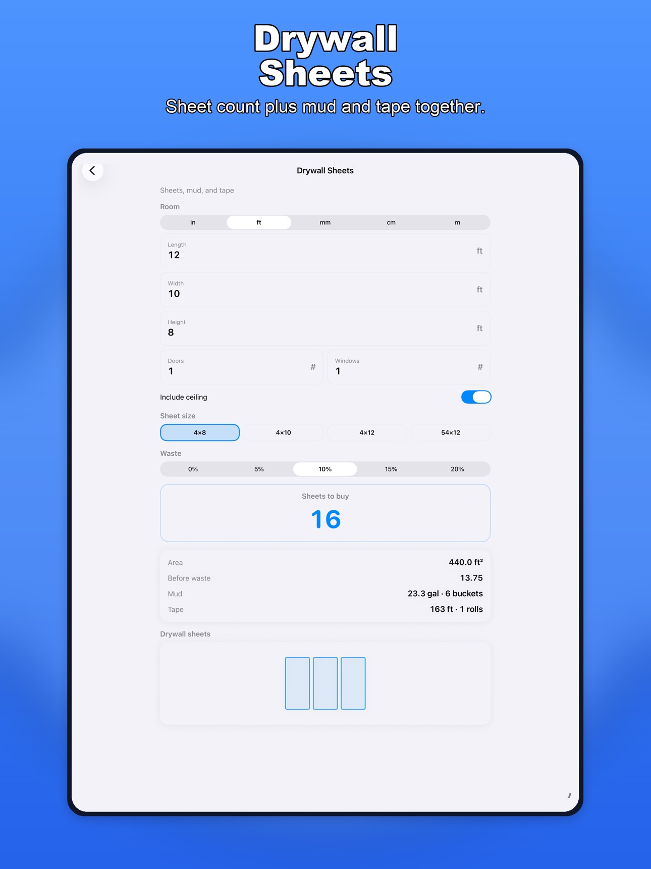 Screenshot 10 of EdgeSpace Finish Estimator