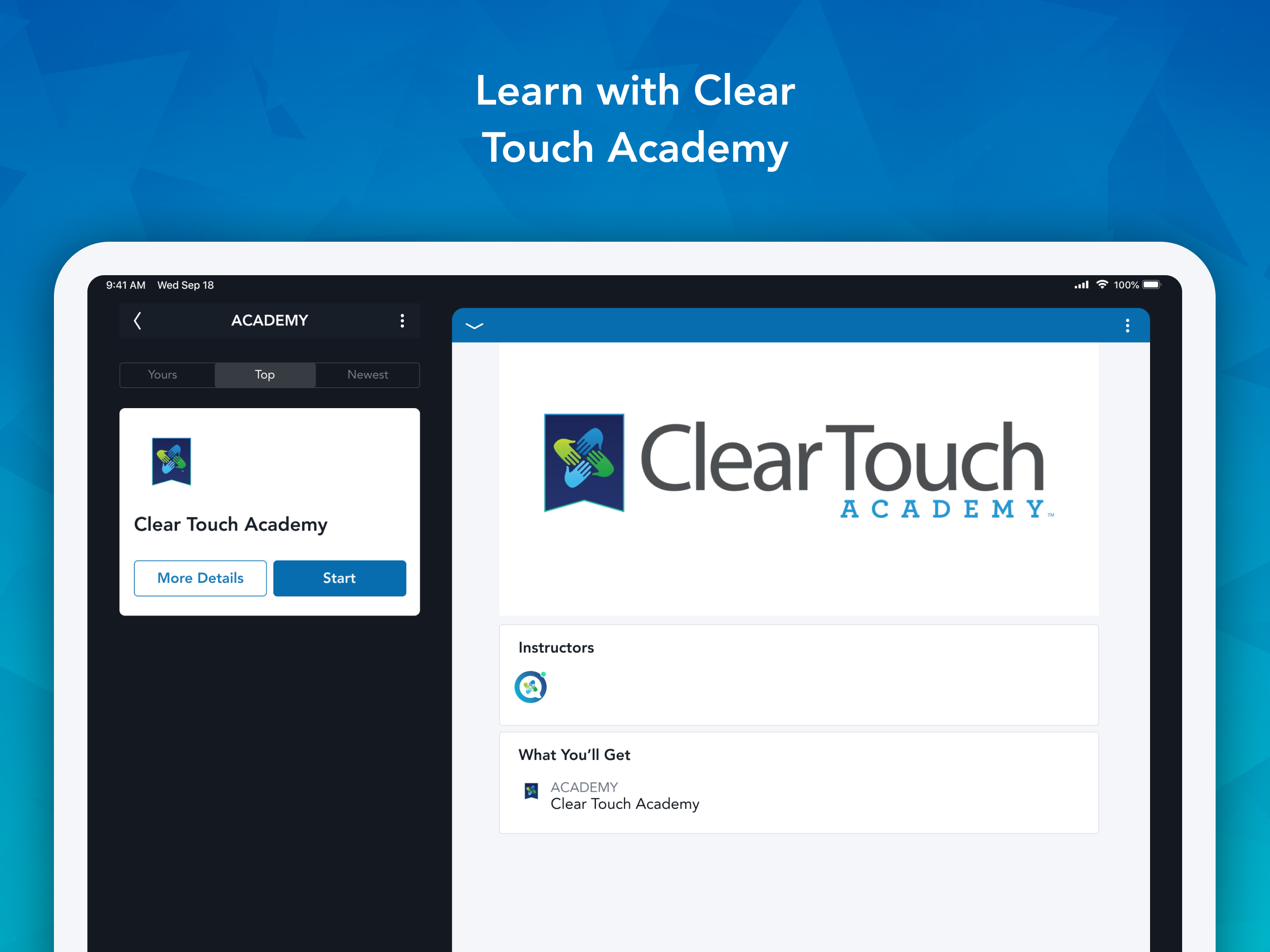 Clear Touch Experience