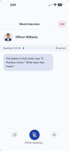 Oral Citizenship Test Screenshot 1 of 10