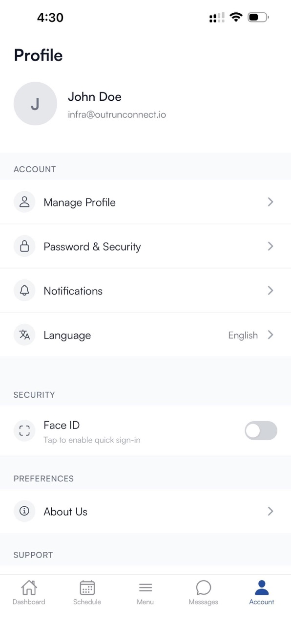 iPhone screenshot