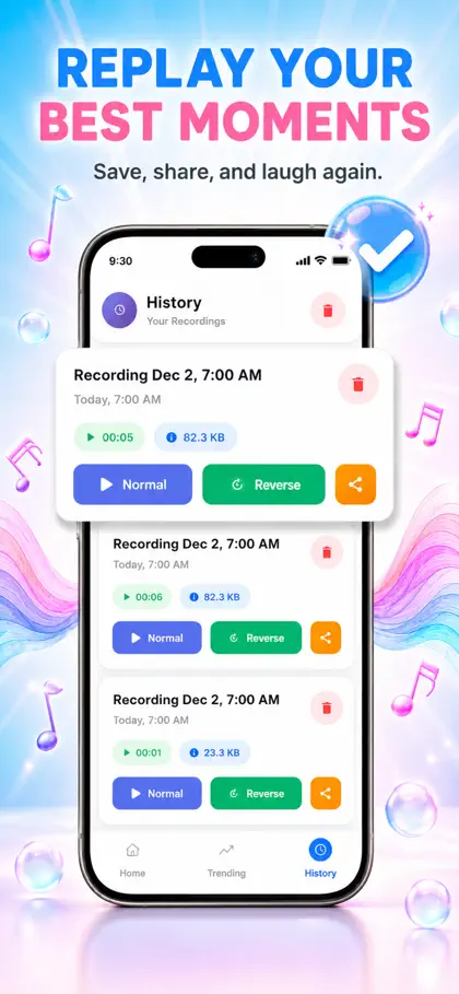 Screenshot 6 von 6 zu Reverse Voice: AI Changer