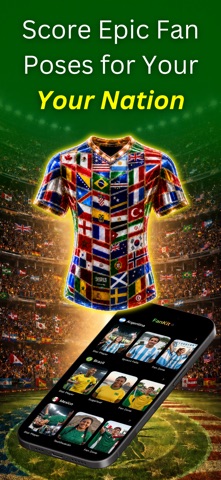 Soccer Fan Photo & Jersey Kit iPhone screenshot