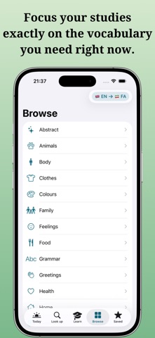 ItFarsi: Farsi Dictionary iPhone screenshot