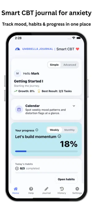 Umbrella Journal : Smart CBT screenshot 3