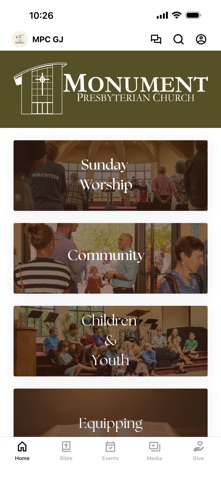 Monument Presbyterian Church iPhone screenshot
