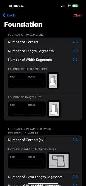 Concrete Foundation Calculator screenshot 3