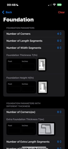 Concrete Foundation Calculator Screenshot 3 of 5