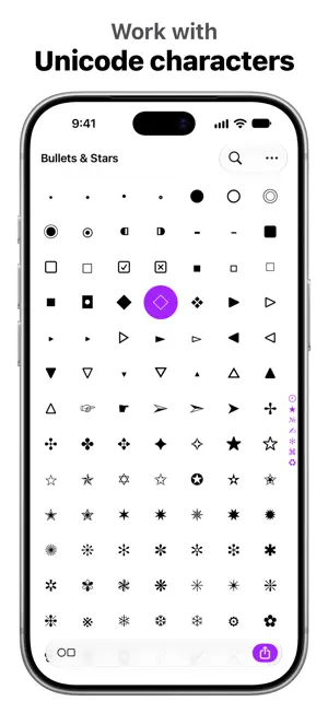 UniChar — Unicode Keyboard screenshot 2