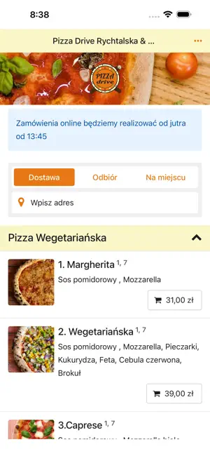 Pizza Drive - Wroclaw screenshot 2