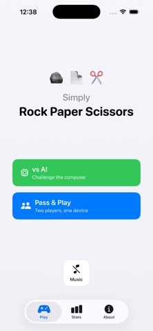 Simply Rock Paper Scissors Screenshot 1 of 6