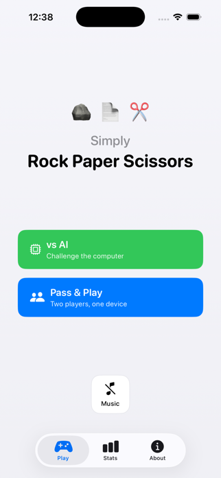 Simply Rock Paper Scissors Screenshot 1 of 6