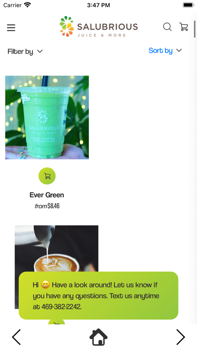 Salubrious Juice Rewards Screenshot