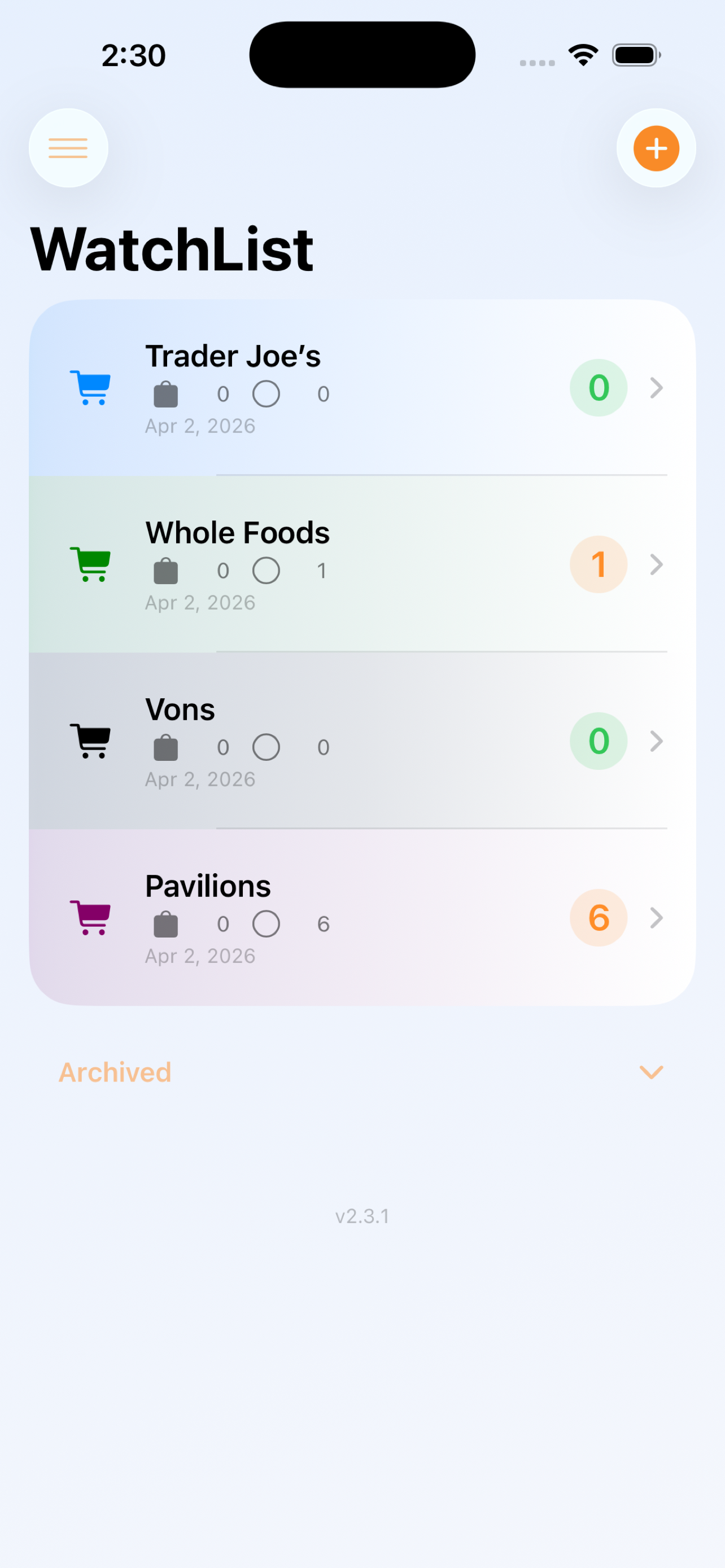 Watchlist+Shopping
